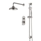 Artos Classic Thermostatic Shower Trim Kit with Hand Shower on Slide Bar in Brushed Nickel – Wide Control Trim Style – PS136DCLBN