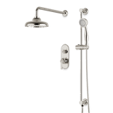 Artos Classic Thermostatic Shower Trim Kit with Hand Shower on Slide Bar in Polished Nickel – Wide Control Trim Style – PS136DCLPN