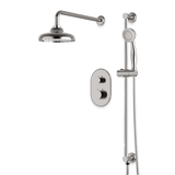 Artos Classic Thermostatic Shower Trim Kit with Hand Shower on Slide Bar in Brushed Nickel – Wide Control Trim Style – PS136DCLBN