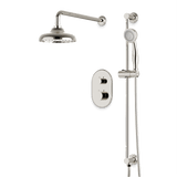 Artos Classic Thermostatic Shower Trim Kit with Hand Shower on Slide Bar in Polished Nickel – Wide Control Trim Style – PS136DCLPN