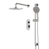 Artos Opera Thermostatic Shower Trim Kit with Hand Shower on Slide Bar in Brushed Nickel – Wide Control Trim Style – PS136BN