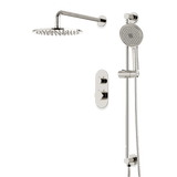 Artos Opera Thermostatic Shower Trim Kit with Hand Shower on Slide Bar in Polished Nickel – Linear Control Trim Style – PS136PN