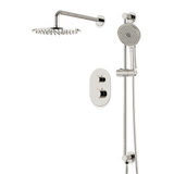 Artos Opera Thermostatic Shower Trim Kit with Hand Shower on Slide Bar in Polished Nickel – Linear Control Trim Style – PS136PN