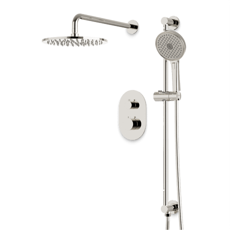 Artos Opera Thermostatic Shower Trim Kit with Hand Shower on Slide Bar in Polished Nickel – Linear Control Trim Style – PS136PN