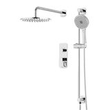 Artos Harmony Thermostatic Shower Trim Kit with Hand Shower on Slide Bar in Chrome – 8" Shower Head Size – PS136C8TRCH