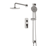 Artos Harmony Thermostatic Shower Trim Kit with Hand Shower on Slide Bar in Brushed Nickel – 8" Shower Head Size – PS136C8TRBN