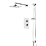 Artos Otella Thermostatic Shower Trim Kit with Hand Shower on Slide Bar in Chrome – Wide Control Trim Style – PS137CH