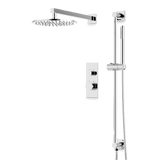 Artos Otella Thermostatic Shower Trim Kit with Hand Shower on Slide Bar in Chrome – Wide Control Trim Style – PS137CH