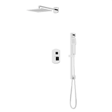 Artos Transitional Thermostatic Shower Trim Kit with Wall Mount Shower Head, Hand Shower on Slide Bar in Chrome – PS138CH