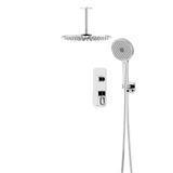 Artos Harmony Thermostatic Shower Trim Kit with Hand Shower in Chrome – 8" Shower Head Size – PS140C8TRCH