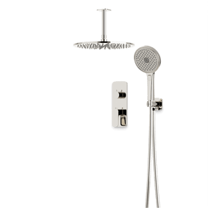 Artos Harmony Thermostatic Shower Trim Kit with Hand Shower in Polished Nickel – 10" (standard) Shower Head Size – PS140C10TRPN