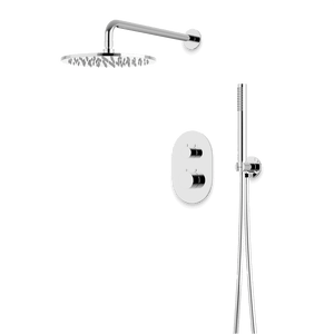 Artos Opera Thermostatic Shower Trim Kit with Hand Shower in Chrome – Wide Control Trim Style – PS140CH