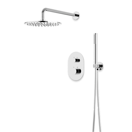 Artos Opera Thermostatic Shower Trim Kit with Hand Shower in Chrome – Wide Control Trim Style – PS140CH