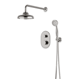 Artos Classic Thermostatic Shower Trim Kit with Hand Shower in Brushed Nickel – Wide Control Trim Style – PS140DCLBN