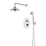 Artos Classic Thermostatic Shower Trim Kit with Hand Shower in Chrome – Wide Control Trim Style – PS140DCLCH