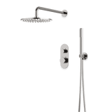 Artos Opera Thermostatic Shower Trim Kit with Hand Shower in Brushed Nickel – Wide Control Trim Style – PS140BN