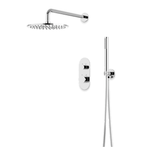 Artos Opera Thermostatic Shower Trim Kit with Hand Shower in Chrome – Wide Control Trim Style