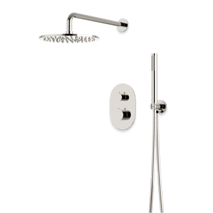 Artos Opera Thermostatic Shower Trim Kit with Hand Shower in Polished Nickel – Wide Control Trim Style – PS140PN