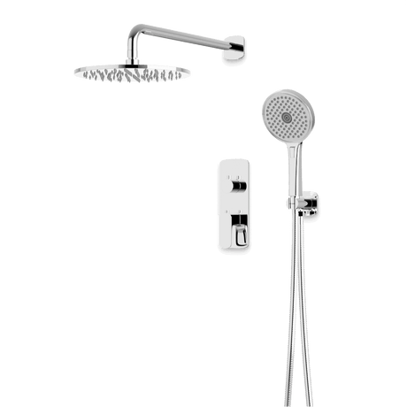 Artos Harmony Thermostatic Shower Trim Kit with Hand Shower in Chrome – 12" Shower Head Size – PS140W12TRCH