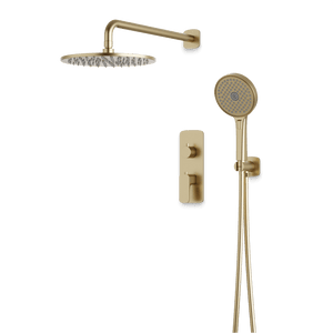 Artos Harmony Thermostatic Shower Trim Kit with Hand Shower in Satin Brass – 12