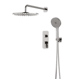 Artos Harmony Thermostatic Shower Trim Kit with Hand Shower in Brushed Nickel – 8" Shower Head Size – PS140C8TRBN