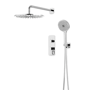 Artos Harmony Thermostatic Shower Trim Kit with Hand Shower in Chrome – 12" Shower Head Size – PS140C12TRCH
