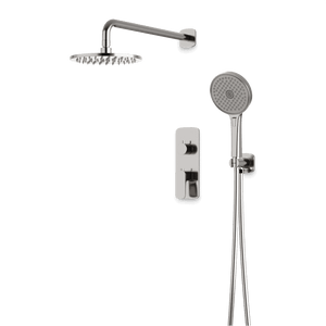 Artos Harmony Thermostatic Shower Trim Kit with Hand Shower in Brushed Nickel – 12