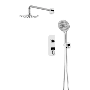Artos Harmony Thermostatic Shower Trim Kit with Hand Shower in Chrome – 12" Shower Head Size – PS140C12TRCH