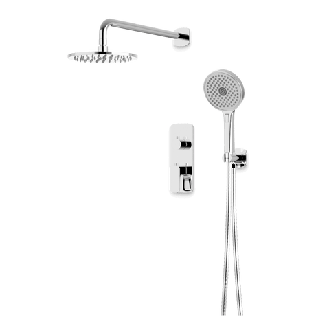 Artos Harmony Thermostatic Shower Trim Kit with Hand Shower in Chrome – 12" Shower Head Size – PS140W12TRCH