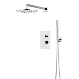 Artos Otella Thermostatic Shower Trim Kit with Hand Shower in Chrome – Wide Control Trim Style – PS141CH