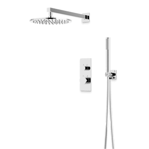 Artos Otella Thermostatic Shower Trim Kit with Hand Shower in Chrome – Wide Control Trim Style – PS141CH