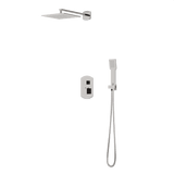 Artos Transitional Thermostatic Shower Trim Kit with Wall Mount Shower Head, Hand Shower in Brushed Nickel – PS142BN