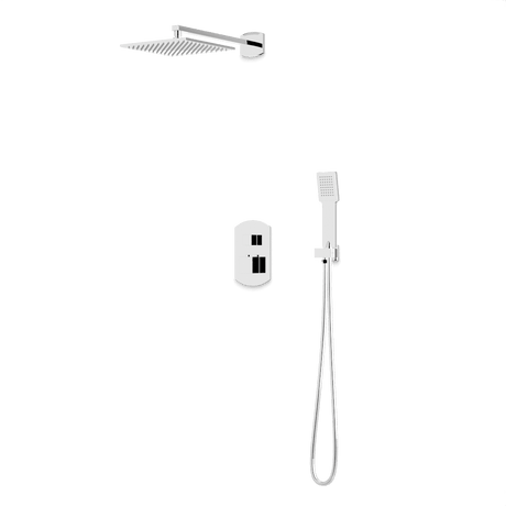 Artos Transitional Thermostatic Shower Trim Kit with Wall Mount Shower Head, Hand Shower in Chrome – PS142CH