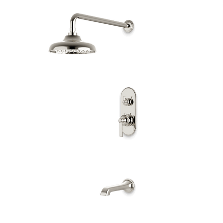 Artos Classic Thermostatic Shower Trim Kit with Tub Filler in Polished Nickel – Wide Control Trim Style – PS144DCLPN