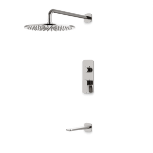 Artos Harmony Thermostatic Shower Trim Kit with Tub Filler in Brushed Nickel – 12