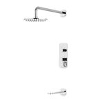 Artos Harmony Thermostatic Shower Trim Kit with Tub Filler in Chrome – 8" Shower Head Size – PS144W8TRCH