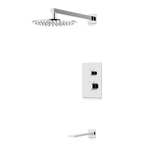 Artos Otella Thermostatic Shower Trim Kit with Tub Filler in Chrome – Wide Control Trim Style – PS145CH