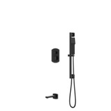 Artos Transitional Thermostatic Shower Trim Kit with Hand Shower on Slide Bar, Tub Filler in Matte Black – PS150BK