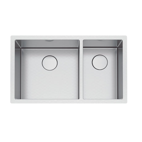 FRANKE PS2X160-18-11 Professional 2.0 32.5-in. x 19.5-in. 16 Gauge Stainless Steel Undermount Double Bowl Kitchen Sink - PS2X160-18-11 In Diamond