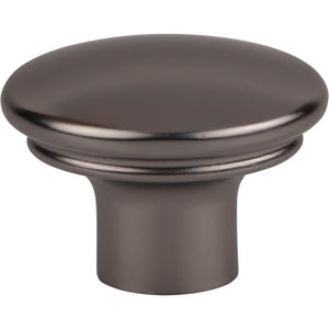 Top Knobs TK3051 Julian Oval Knob 1 3/8 Inch - Ash Gray