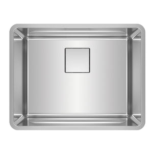 FRANKE PTX110-22 Pescara 23.6-in. x 18.5-in. 18 Gauge Stainless Steel Undermount Single Bowl Kitchen Sink - PTX110-22 In Pearl