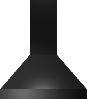 Vent-A-Hood PYDAH18-K36 BC 36" Euro Island Range Hood with Ductless Ventilation (ARS), Black Carbide