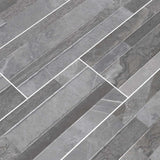 Palisade Grey Ledger Panel 6" x 24" Glazed Porcelain Wall Tile -MSI Collection DEKORA PALISADE GREY LEDGERS 6X24 (Case)