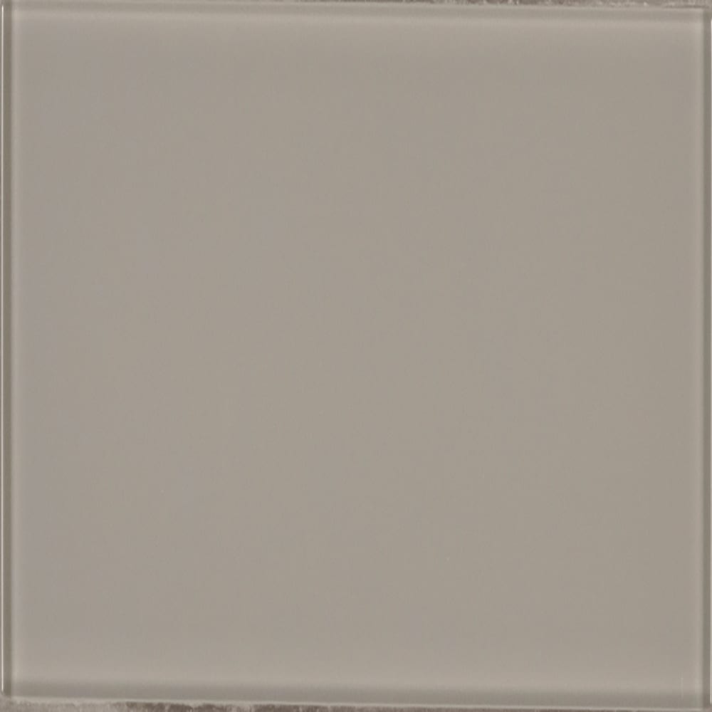 Pebble 3x9 glossy glass gray subway tile SMOT-GL-T-PEB39 product shot single tile top view #Size_3"x9"