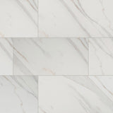 pietra calcatta glazed polished porcelain floor and wall tile msi collection NPIECAL1224P product shot multiple tiles angle view #Size_12"x24"