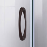 DreamLine Prime 33 in. x 33 in. x 78 3/4 in. H Shower Enclosure, Base, and White Wall Kit in Oil Rubbed Bronze and Frosted Glass