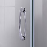 DreamLine Prime 33 in. x 33 in. x 78 3/4 in. H Shower Enclosure, Base, and White Wall Kit in Chrome and Clear Glass