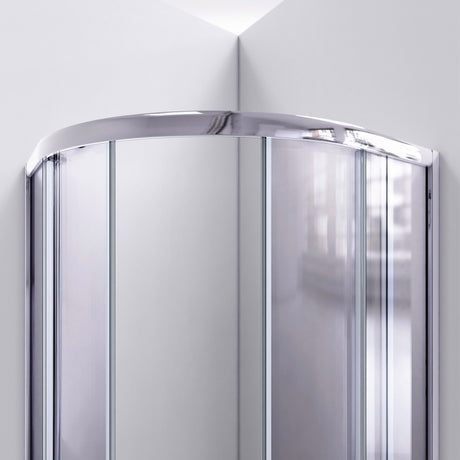 DreamLine Prime 33 in. x 33 in. x 78 3/4 in. H Shower Enclosure, Base, and White Wall Kit in Chrome and Clear Glass