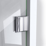 DreamLine Prism Lux 38 in. x 74 3/4 in. Fully Frameless Neo-Angle Shower Enclosure in Chrome with Biscuit Base