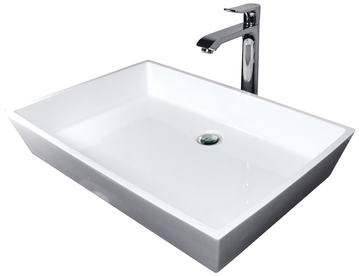 Hydro Systems CRE2416SSS-BIS CRESCENT 24X16 SOLID SURFACE SINK - BISCUIT